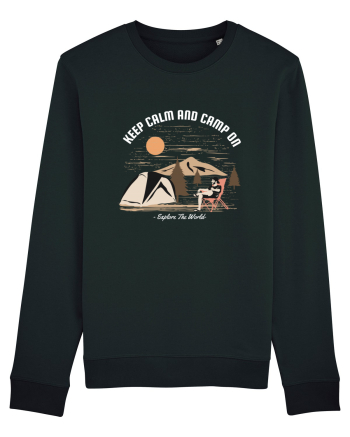 Keep Calm and Camp On Black
