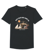 Keep Calm and Camp On Tricou mânecă scurtă guler larg Bărbat Skater