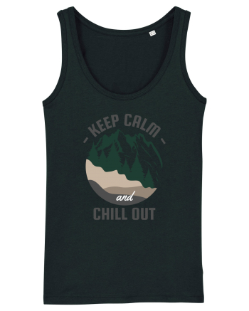Keep Calm and Chill Out Black