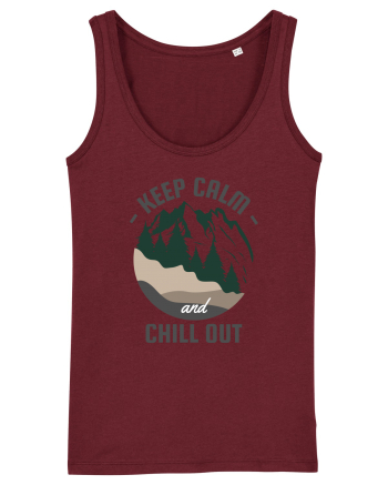 Keep Calm and Chill Out Burgundy
