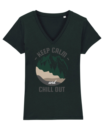 Keep Calm and Chill Out Black
