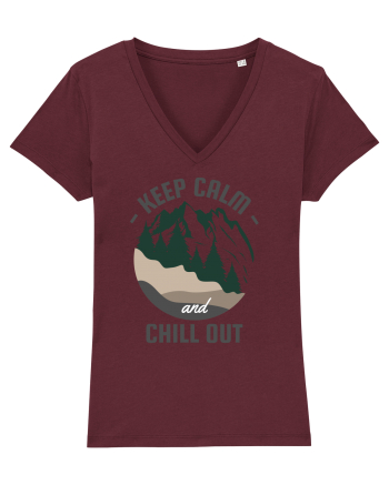 Keep Calm and Chill Out Burgundy