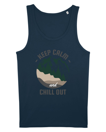 Keep Calm and Chill Out Navy