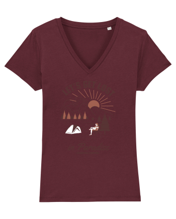 Lets Get Lost In Paradise Burgundy