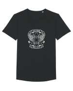 Less Work More Skateboard White Tricou mânecă scurtă guler larg Bărbat Skater