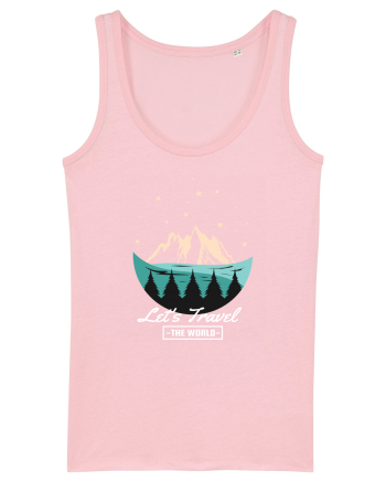 Lets Travel the World Cotton Pink