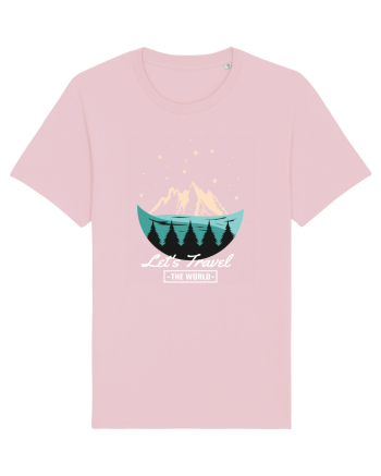 Lets Travel the World Cotton Pink