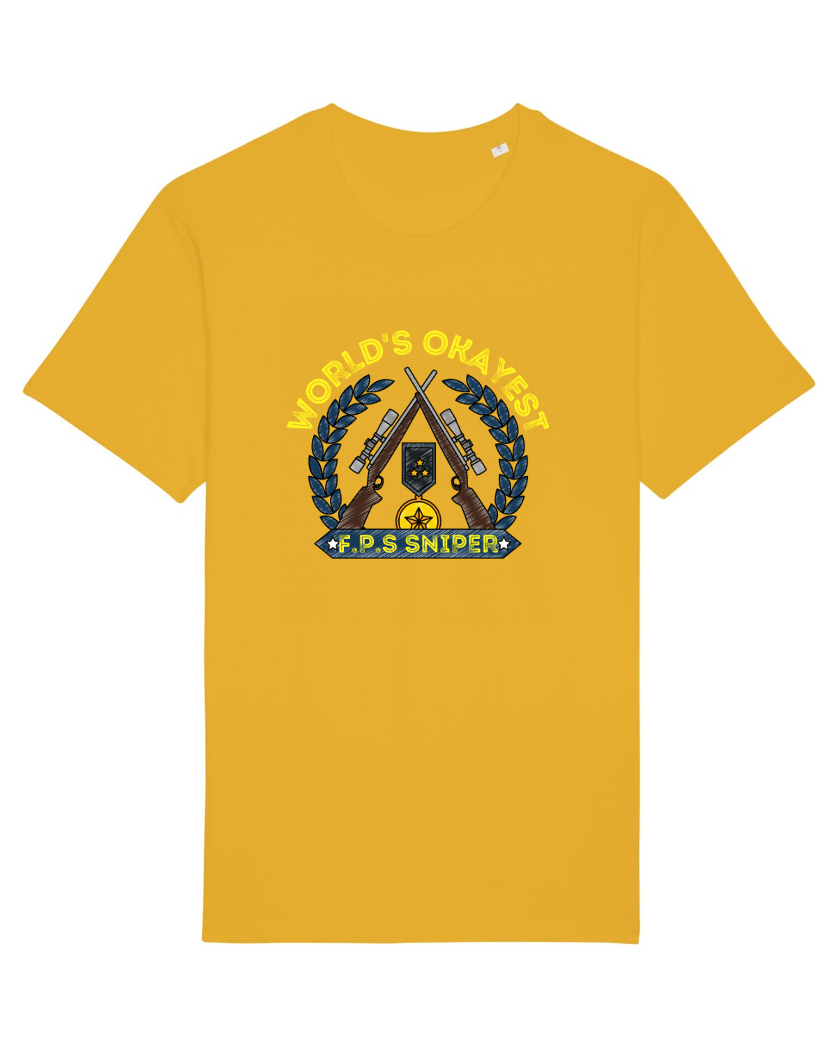 Tricou mânecă scurtă Unisex Rocker Spectra Yellow