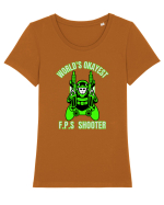 Pentru Pasionații de Jocuri FPS Shooter Tricou mânecă scurtă guler larg fitted Damă Expresser