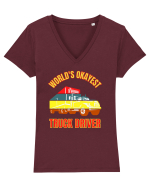 Pentru Șoferii de Camion Tricou mânecă scurtă guler V Damă Evoker