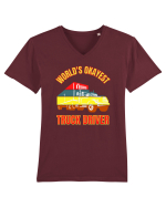 Pentru Șoferii de Camion Tricou mânecă scurtă guler V Bărbat Presenter