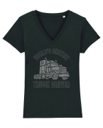 Pentru Șoferii de Camion Tricou mânecă scurtă guler V Damă Evoker