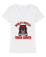 Pentru Șoferii de Camion Tricou mânecă scurtă guler V Damă Evoker
