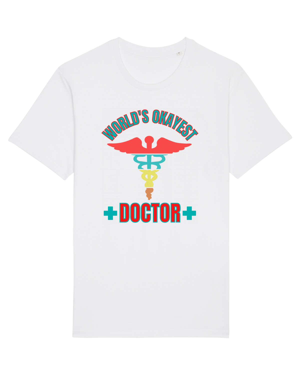Tricou mânecă scurtă Unisex Rocker White