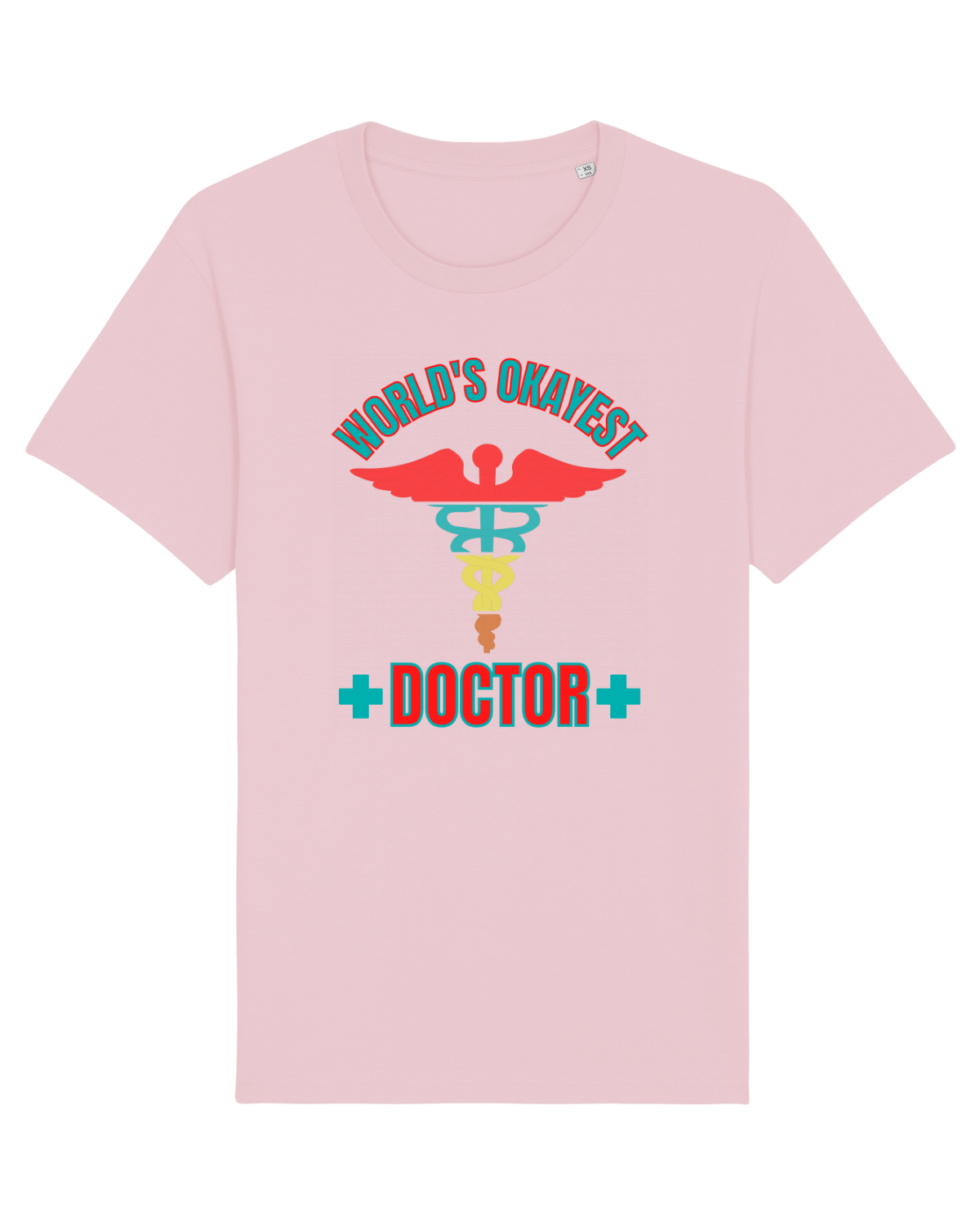 Tricou mânecă scurtă Unisex Rocker Cotton Pink
