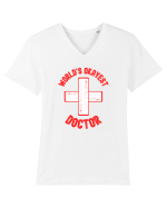 Pentru Doctori  Tricou mânecă scurtă guler V Bărbat Presenter