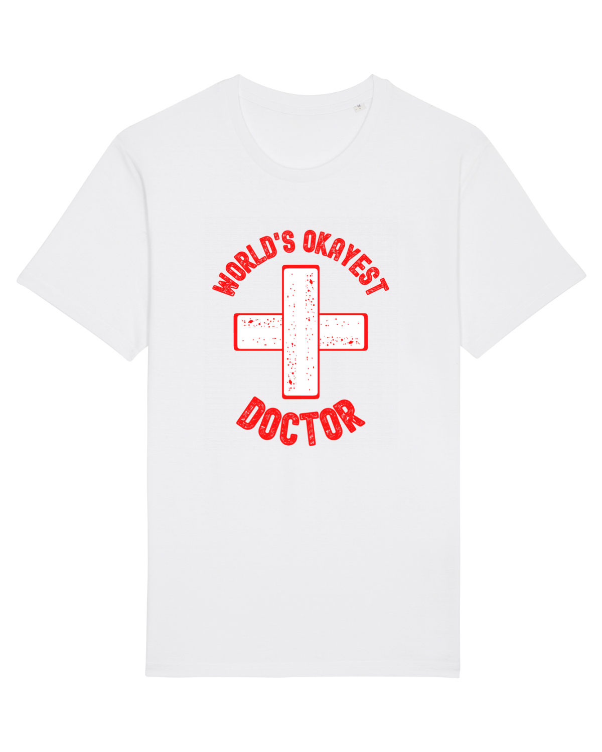 Tricou mânecă scurtă Unisex Rocker White