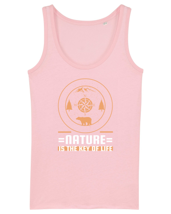 Nature is the Key to Life Cotton Pink