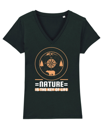 Nature is the Key to Life Black