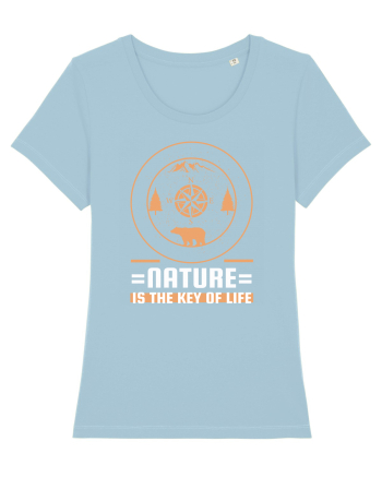 Nature is the Key to Life Sky Blue