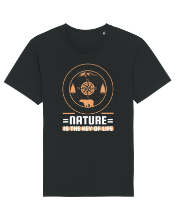 Nature is the Key to Life Black