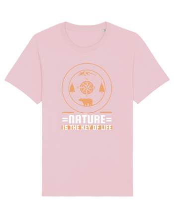 Nature is the Key to Life Cotton Pink