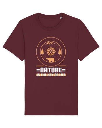 Nature is the Key to Life Burgundy