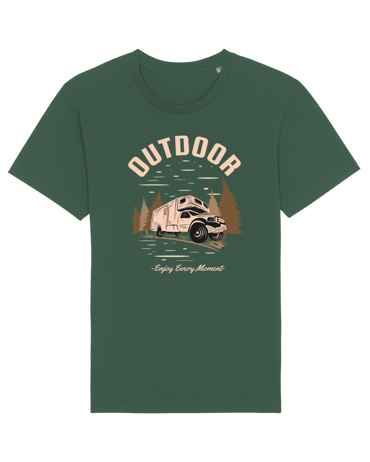 Tricou mânecă scurtă Unisex Rocker Bottle Green