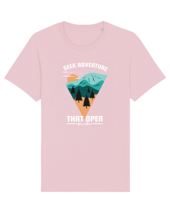 Seek Adventure that Open Your Mind Cotton Pink
