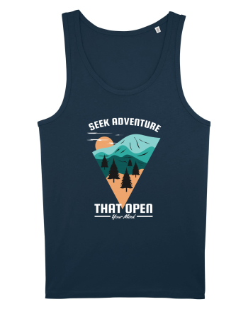 Seek Adventure that Open Your Mind Navy