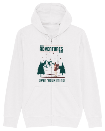Seek Adventures that Open Your Mind White