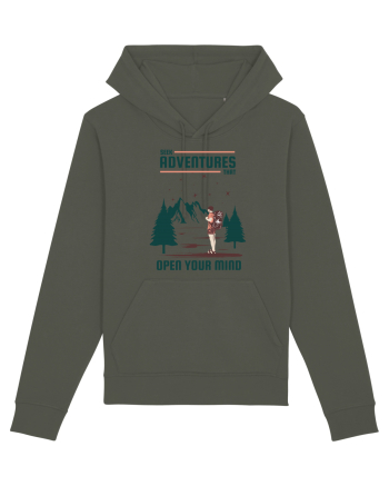 Seek Adventures that Open Your Mind Khaki