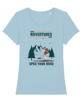 Seek Adventures that Open Your Mind Sky Blue