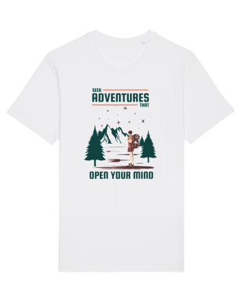 Seek Adventures that Open Your Mind White