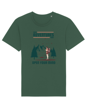 Seek Adventures that Open Your Mind Bottle Green