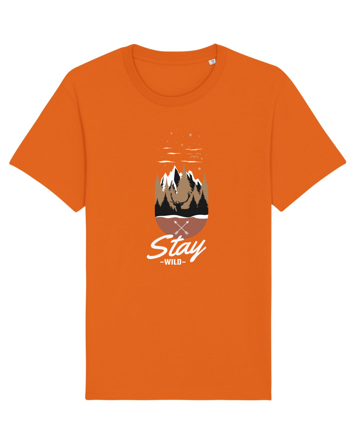 Tricou mânecă scurtă Unisex Rocker Bright Orange