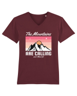 The Mountains are Calling Tricou mânecă scurtă guler V Bărbat Presenter