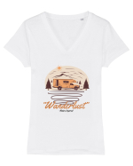 Wanderlust Tricou mânecă scurtă guler V Damă Evoker