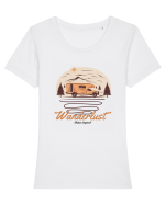 Wanderlust Tricou mânecă scurtă guler larg fitted Damă Expresser
