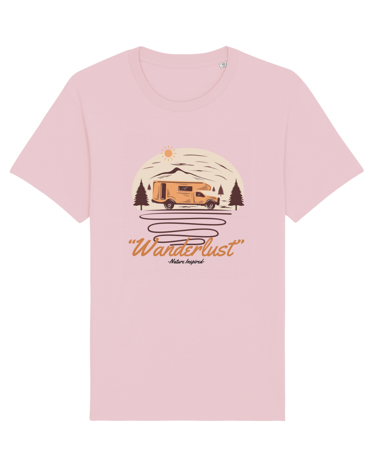 Tricou mânecă scurtă Unisex Rocker Cotton Pink