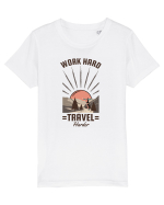 Work Hard Travel Harder Tricou mânecă scurtă  Copii Mini Creator
