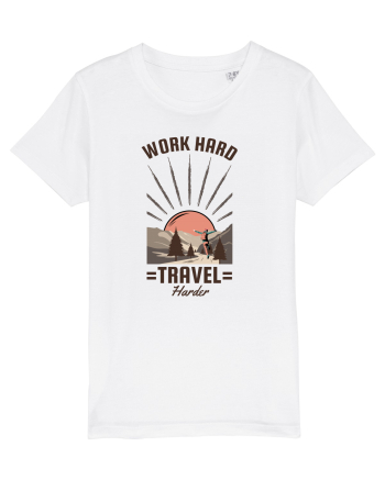 Work Hard Travel Harder White