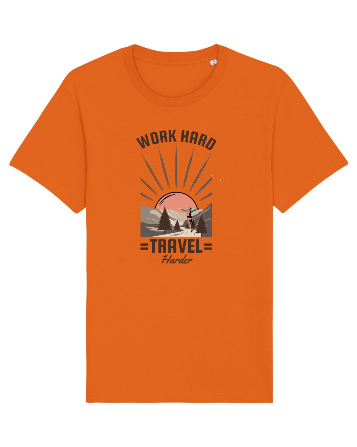Tricou mânecă scurtă Unisex Rocker Bright Orange