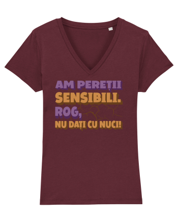 Nu dati cu nuci Burgundy