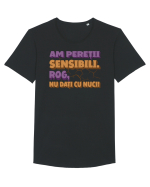 Nu dati cu nuci Tricou mânecă scurtă guler larg Bărbat Skater