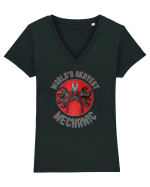 Pentru Mecanici Tricou mânecă scurtă guler V Damă Evoker