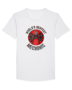Pentru Mecanici Tricou mânecă scurtă guler larg Bărbat Skater