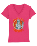 Pentru Mecanici Tricou mânecă scurtă guler V Damă Evoker