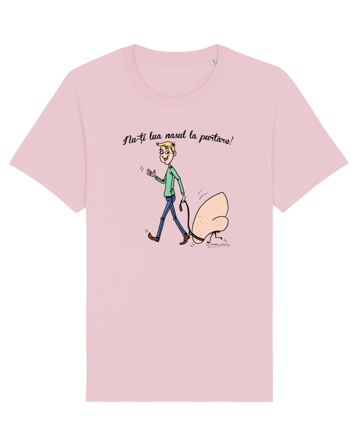 Tricou mânecă scurtă Unisex Rocker Cotton Pink