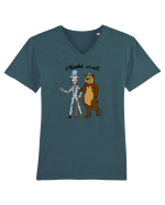 Plimbă ursul!  Tricou mânecă scurtă guler V Bărbat Presenter